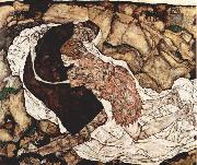 Egon Schiele Tod und Madchen oil painting reproduction